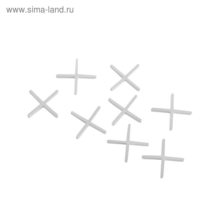 Крестики для кладки плитки ЛОМ, 1.5 мм, в упаковке 100 шт. 2419760