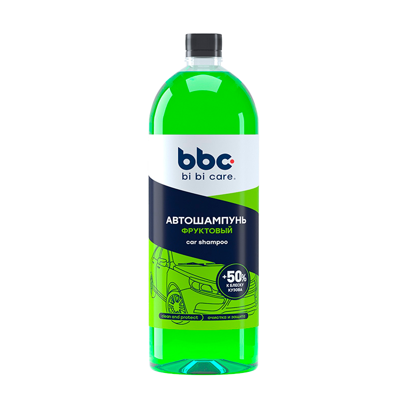 Автошампунь BiBiCare с полирующим эффектом фруктовый, 1 л Ln4123