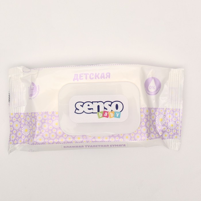 Влажная туалетная бумага Senso, 60 шт
