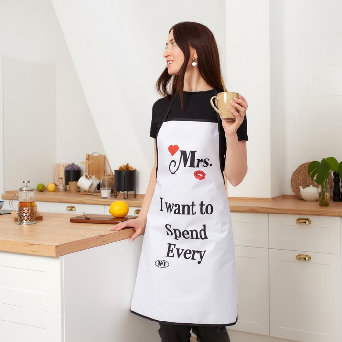 Фартук Доляна "Mrs." 70х80см, 100%пэ