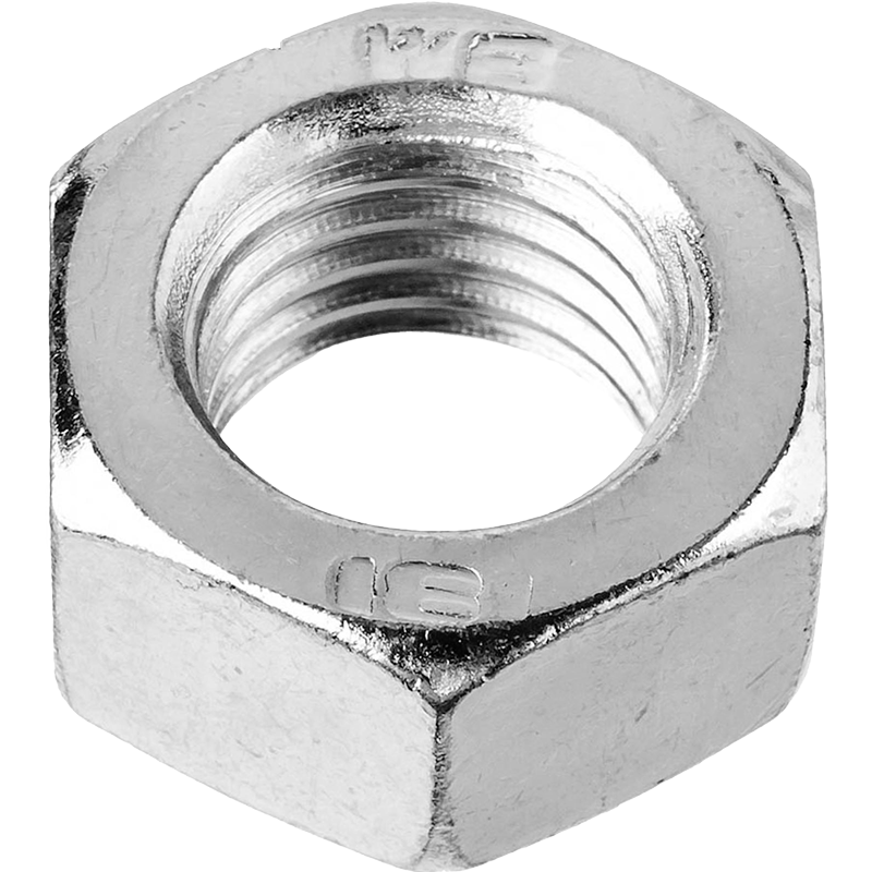 Гайка "ЗУБР", ГОСТ 5927-70, кл. пр. 6, оцинкованная, M8, 10 шт.
