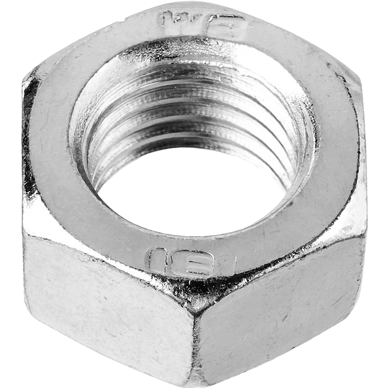 Гайка "ЗУБР", ГОСТ 5927-70, кл. пр. 6, оцинкованная, M16, 2 шт.
