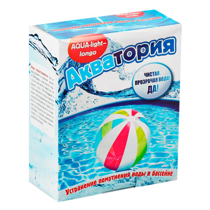 Средство от помутнения воды в бассейнах Акватория AQUA-light- longo, 500 г