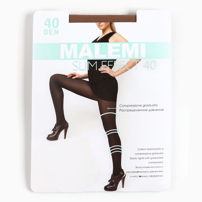 Колготки женские Malemi Slim Effect 40, цвет телесный (melon), р-р 2
