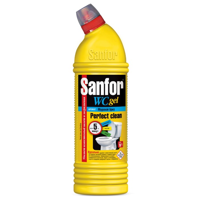 Гель для сантехники "Sanfor" WС Морской бриз 750 гр