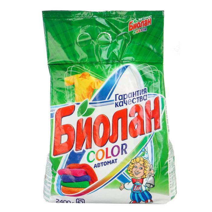 Стиральный порошок "Биолан" автомат Color, 2,4 кг