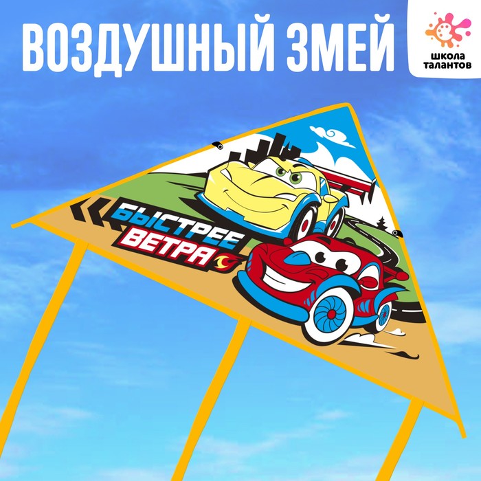 Воздушный змей "Быстрее ветра" 50х80 см