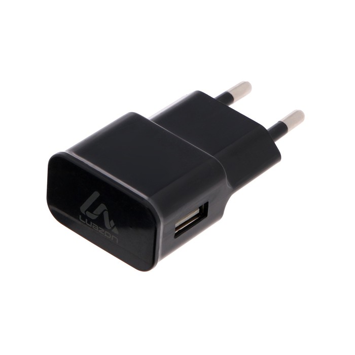 Сетевое зарядное устройство LuazON LN-100AC, 1 USB, 1 А, чёрное
